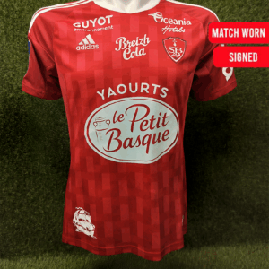 Match Worn Signed Stade Brest -Loïc Remy 14